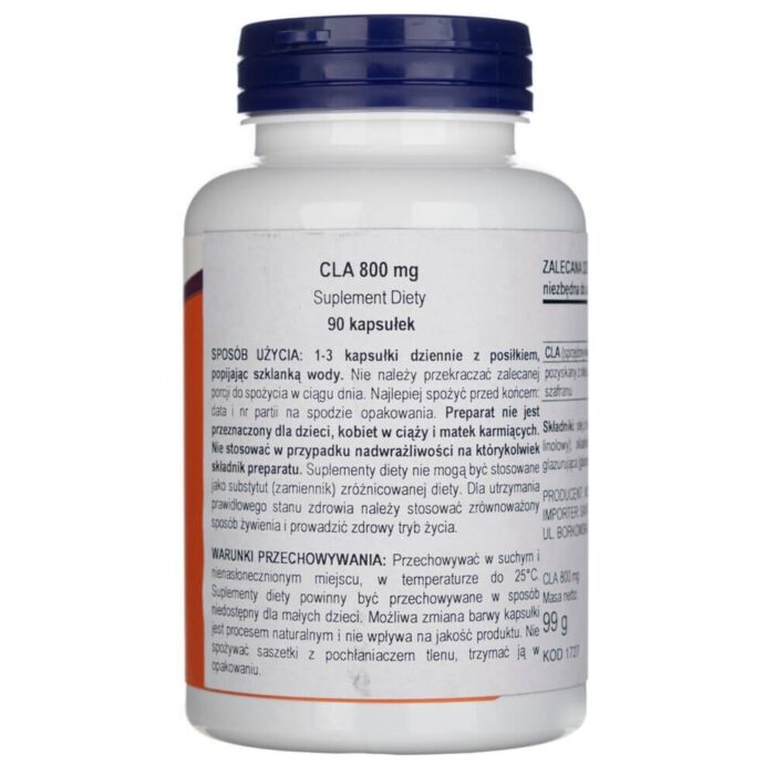 Now Foods CLA 800 mg - 90 kapsułek - obrazek 2