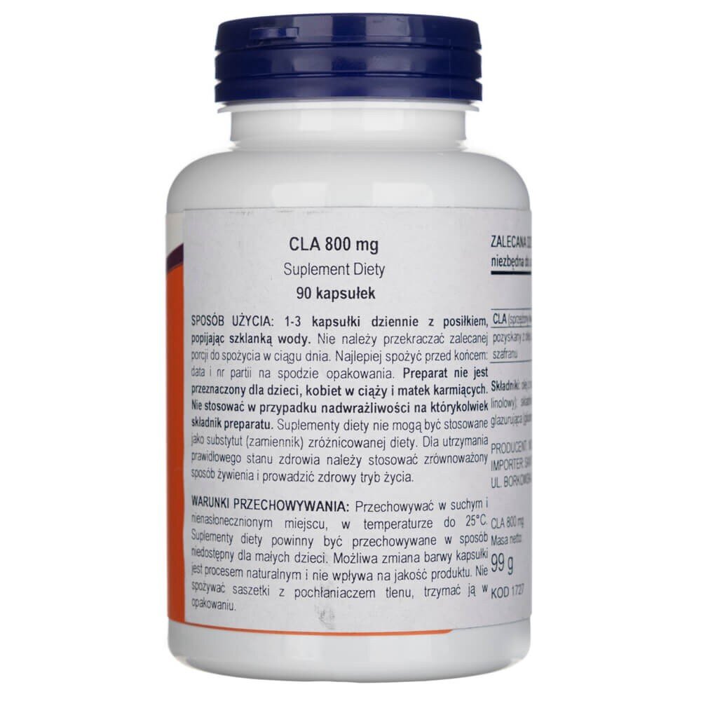 now1727b-2-1-1.jpg Now Foods CLA 800 mg - 90 kapsułek - obrazek 2
