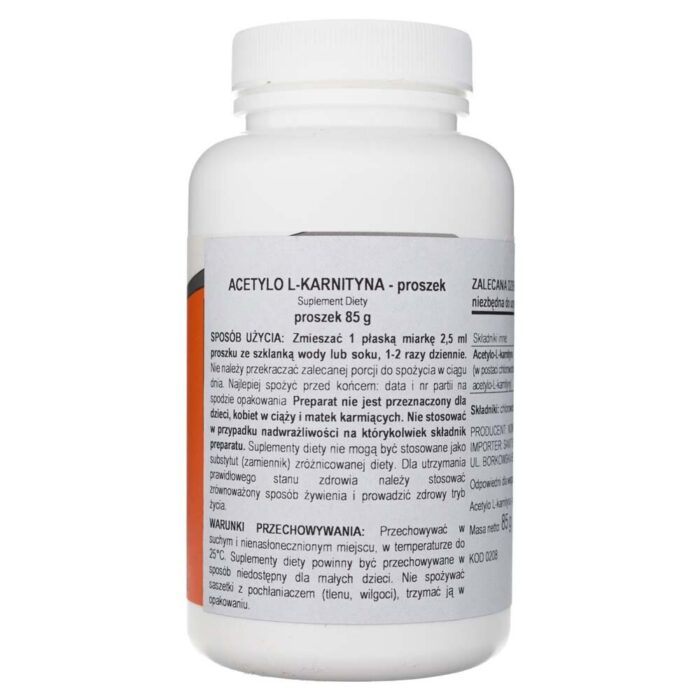 Now Foods Acetyl L-Karnityny (ALC) w proszku - 85 g - obrazek 2
