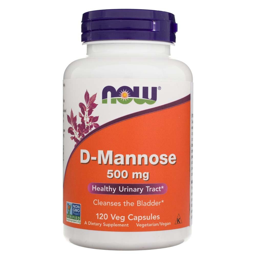 now2811-1-1-1.jpg Now Foods D-Mannoza 500 mg - 120 kapsułek - obrazek 1