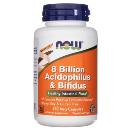 Now Foods 8 Billion Acidophilus & Bifidus - 120 kapsułek