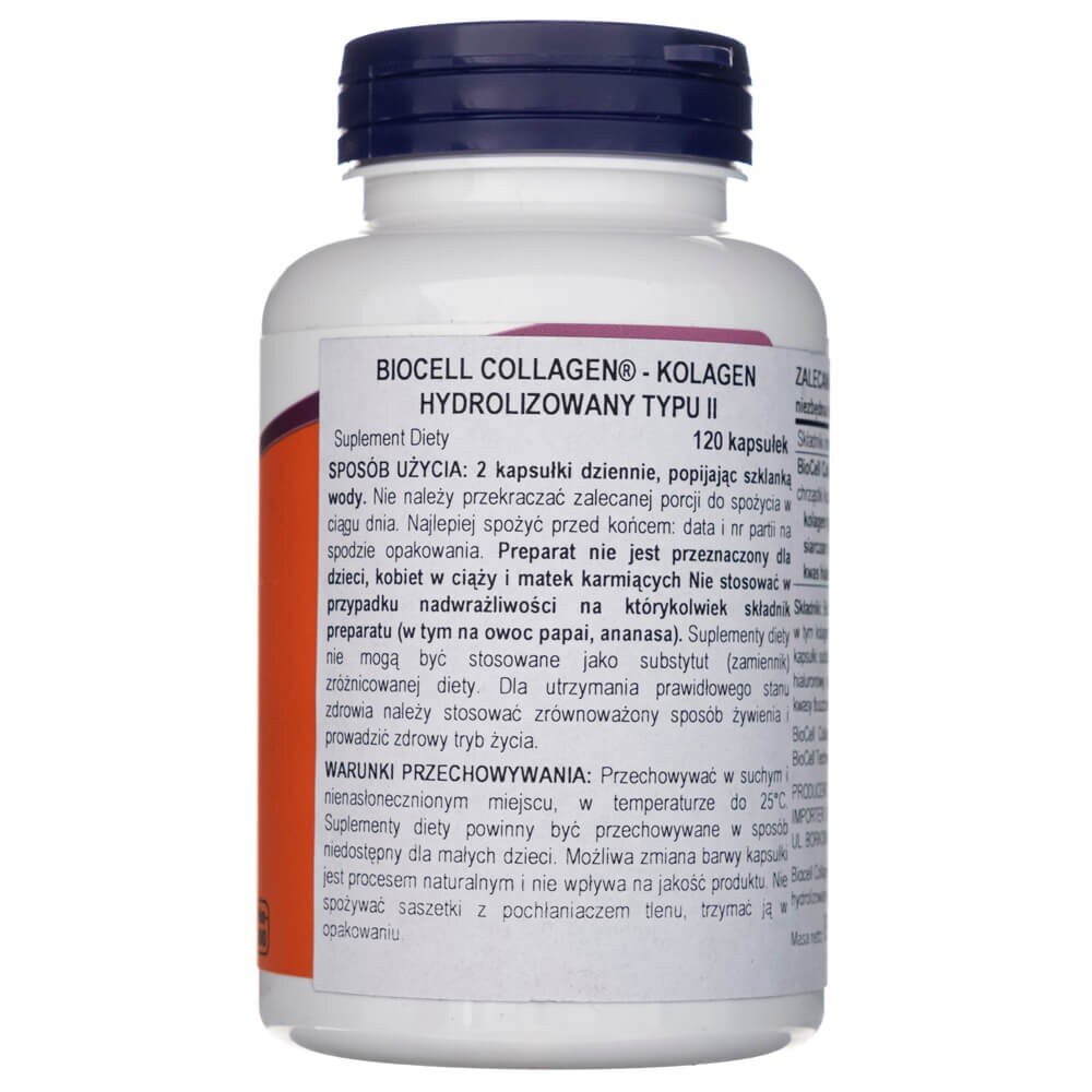 now3008-2-1.jpg Now Foods BioCell Kolagen typu II 1000 mg - 120 kapsułek - obrazek 2
