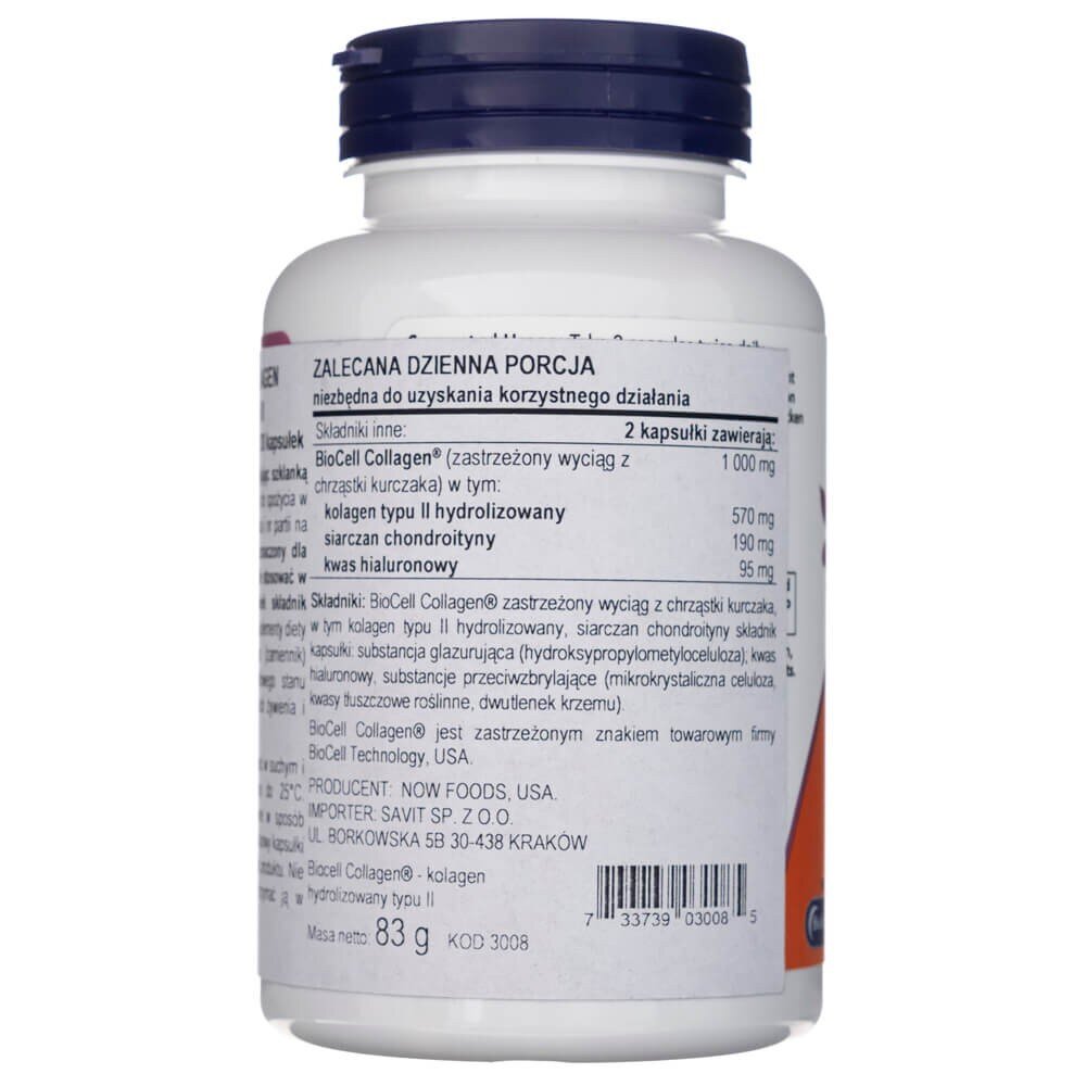 now3008-3-1.jpg Now Foods BioCell Kolagen typu II 1000 mg - 120 kapsułek - obrazek 3