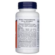 Now Foods Wyciąg z nasion winogron + Witamina C - 100 kapsułek - obrazek 2