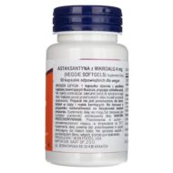 Now Foods Astaksantyna 4 mg - 60 kapsułek - obrazek 3