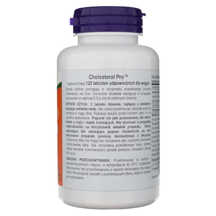 Now Foods Cholesterol Pro - 120 tabletek - obrazek 2