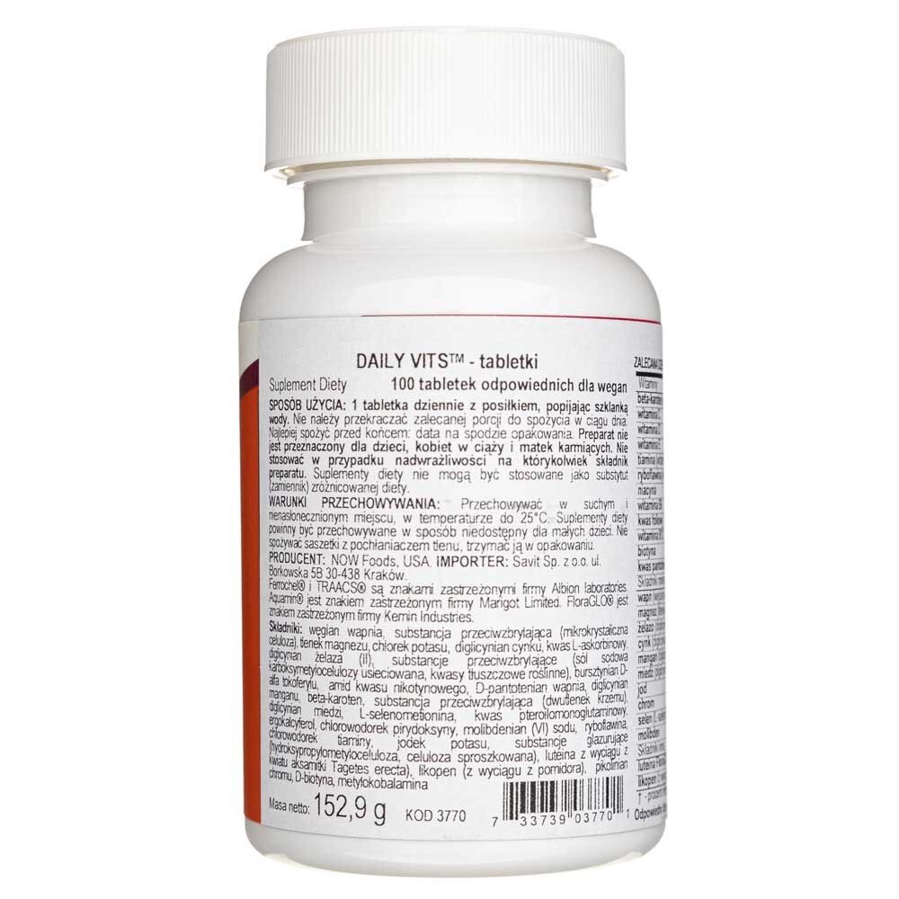 now3770-2-1-1.jpg Now Foods Daily Vits (Multiwitamina) - 100 tabletek - obrazek 2