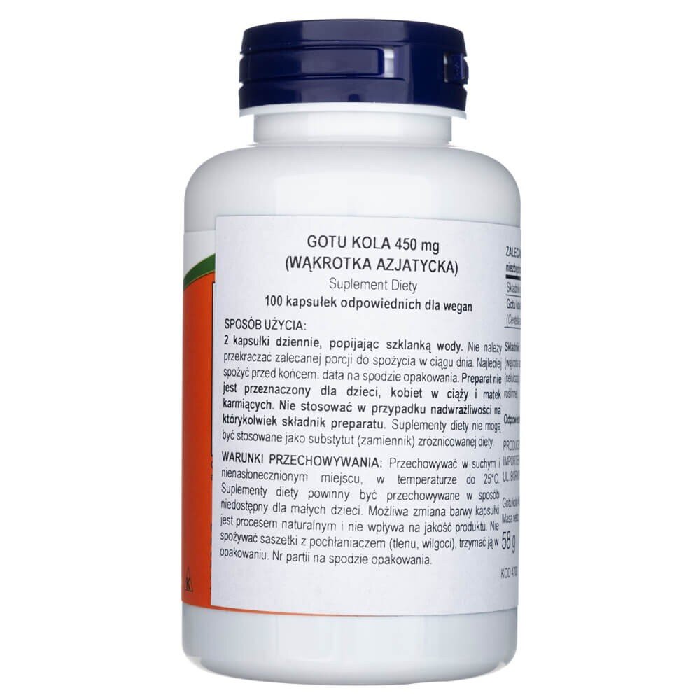 now4700b-2-1-1.jpg Now Foods Gotu Kola 450 mg - 100 kapsułek - obrazek 2