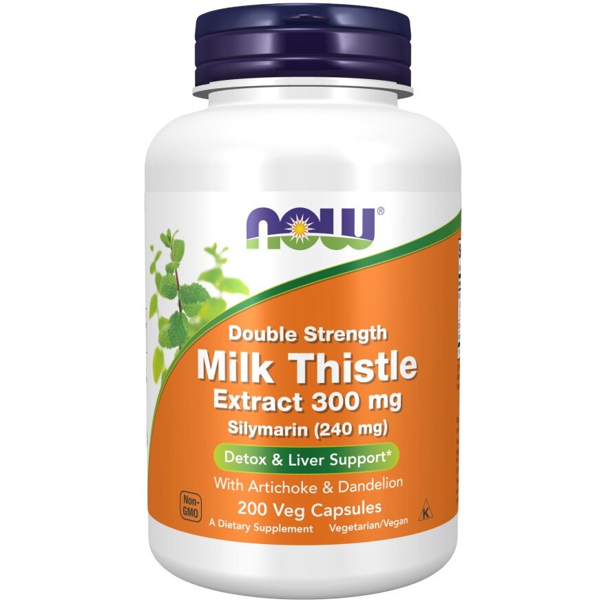 now4753-1-1.jpg Now Foods Ostropest (Silymarin Milk Thistle) 300 mg - 200 kapsułek - obrazek 1