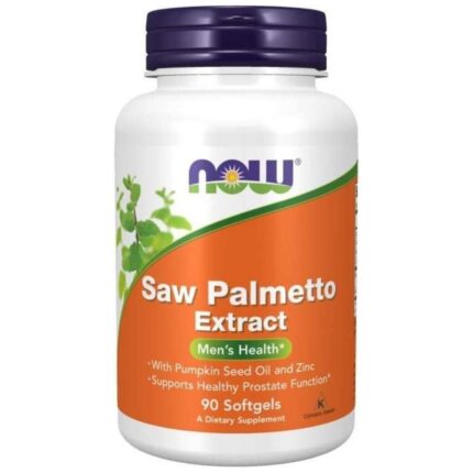 Saw Palmetto Extract with Pumpkin Seed Oil and Zinc, 80mg - 90 softgels
