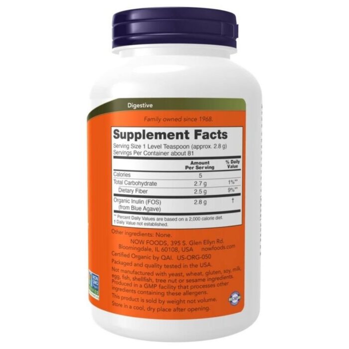 Now Foods Inulina w proszku - 454 g - obrazek 2