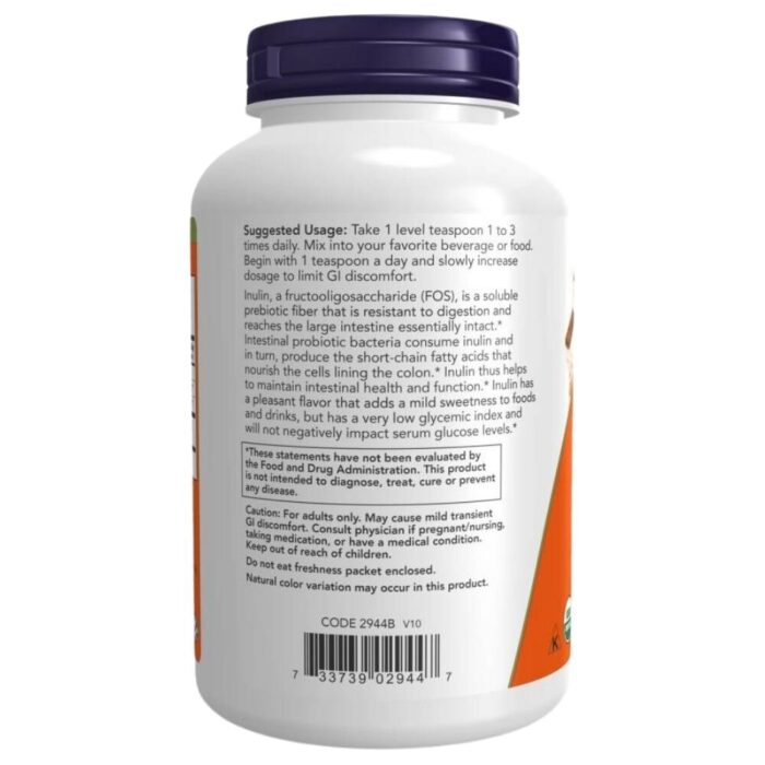 Now Foods Inulina w proszku - 454 g - obrazek 3