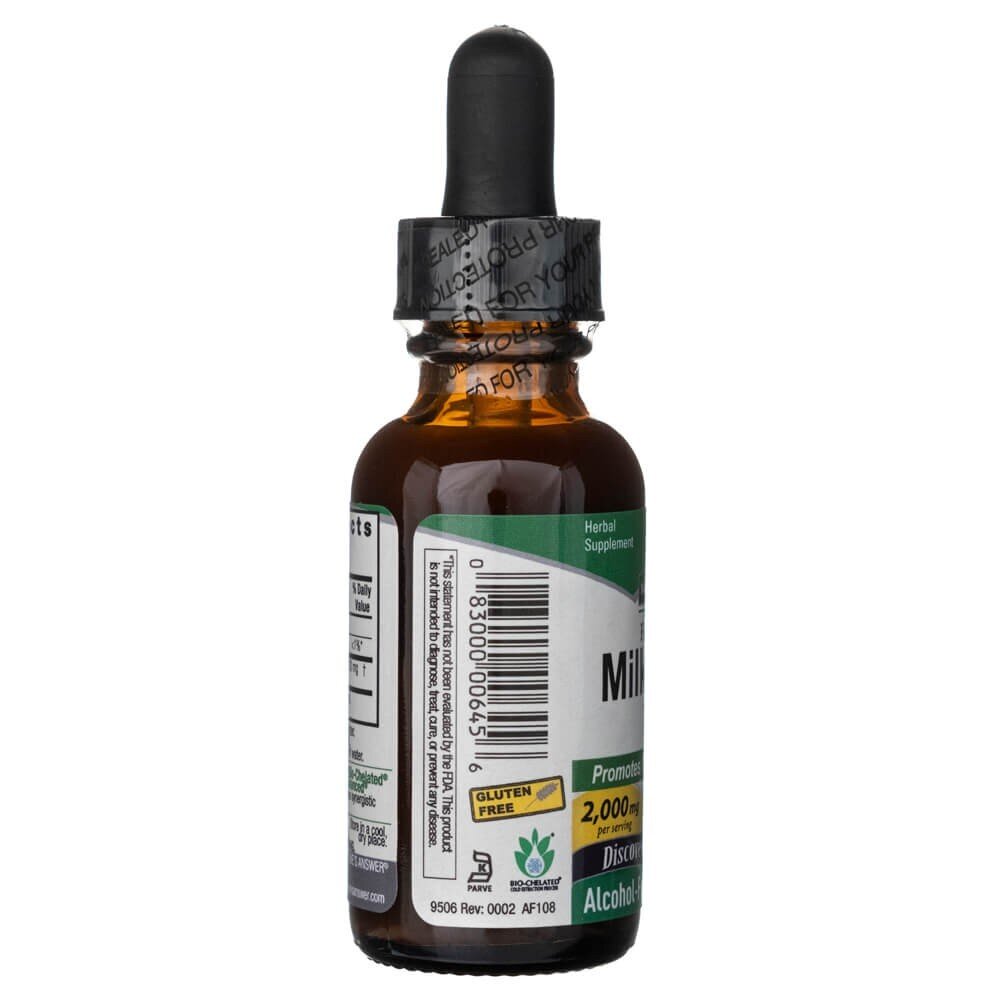 nta-0210-3-1.jpg Nature's Answer Ostropest Plamisty, płynny ekstrakt, bez alkoholu 2000 mg - 30 ml - obrazek 3