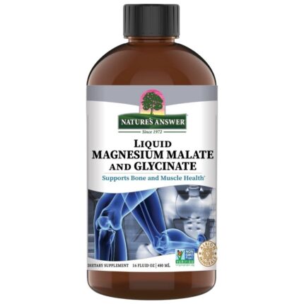 Nature's Answer  Jabłczan i glicynian magnezu w płynie - 480 ml