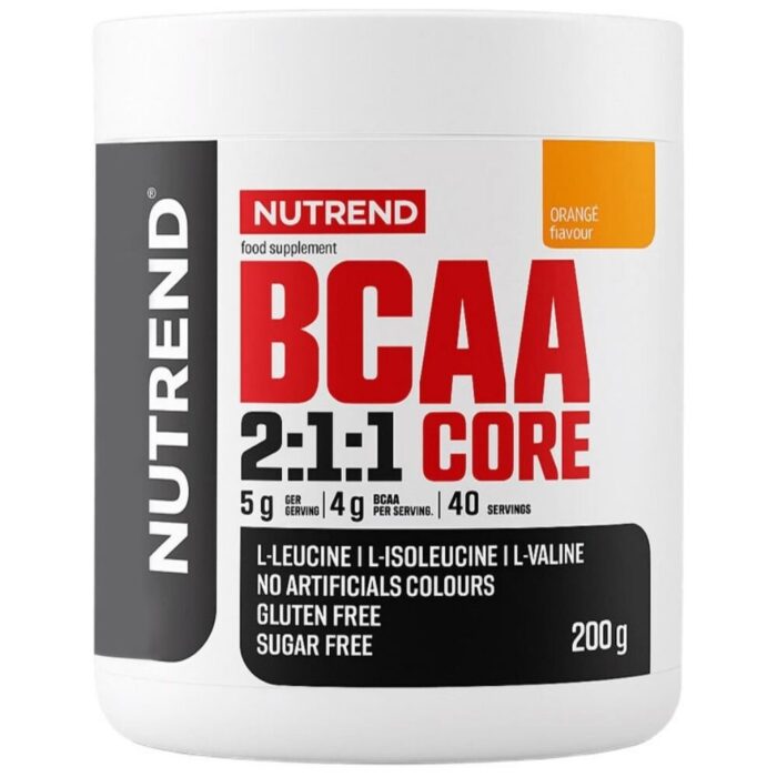 Nutrend BCAA 2:1:1 Core, pomarańcza - 200 g - obrazek 1