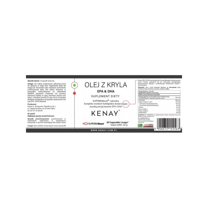 OLEJ Z KRYLA EPA  DHA SUPERBABoost® 60 kaps. - obrazek 2