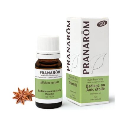 Olejek eteryczny anyżowy Anyż gwiazdkowy Badian właściwy Illicium verum 10ml PRANARÔM BIO