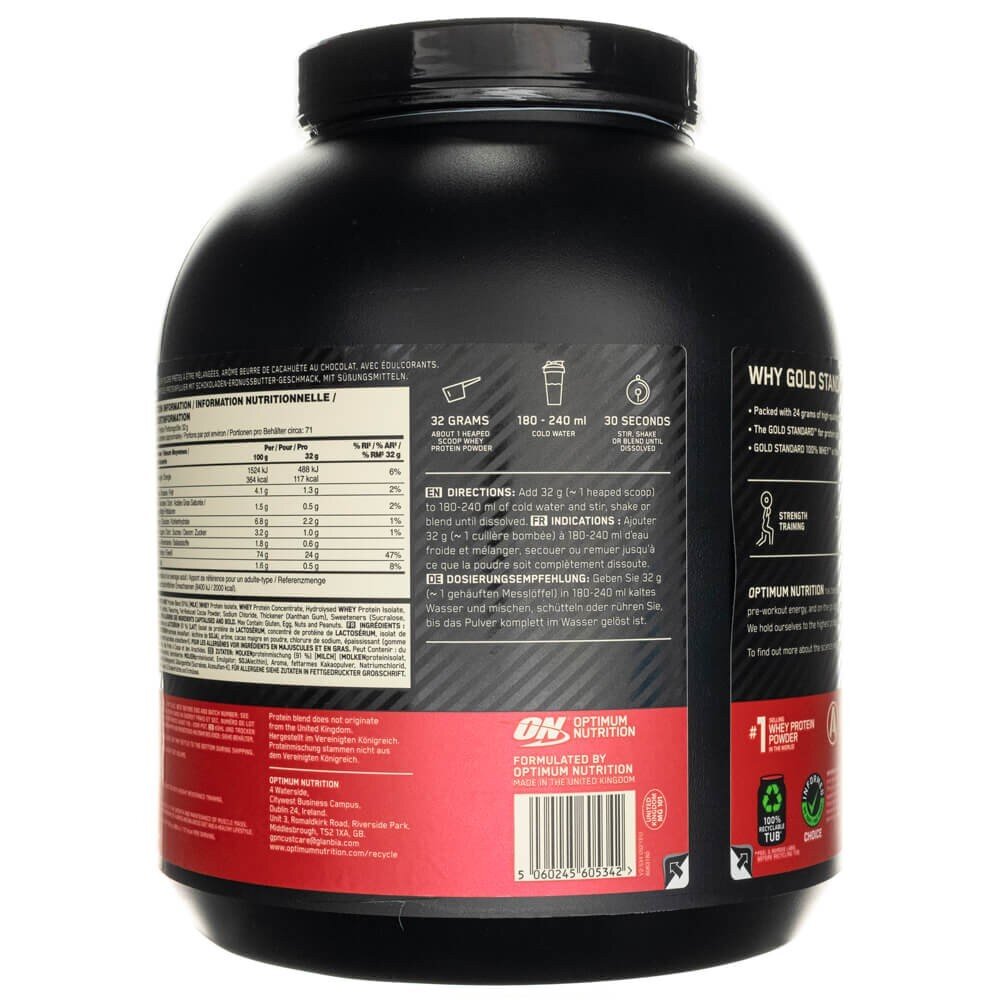 optin004-3-1.jpg Optimum Nutrition Gold Standard 100% Whey Protein, czekoladowe masło orzechowe - 2270 g - obrazek 3