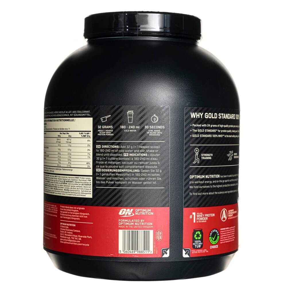 optin014-3-1.jpg Optimum Nutrition Gold Standard 100% Whey Protein, mleko czekoladowe - 2270 g - obrazek 3