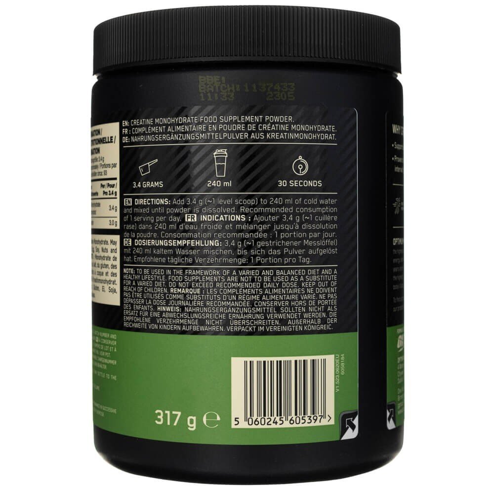 optin397-3-1.jpg Optimum Nutrition Mikronizowana kreatyna w proszku - 317 g - obrazek 3