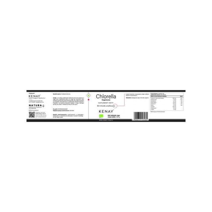 CHLORELLA ORGANICZNA - 600 tabl. PL-EKO-06 - obrazek 2