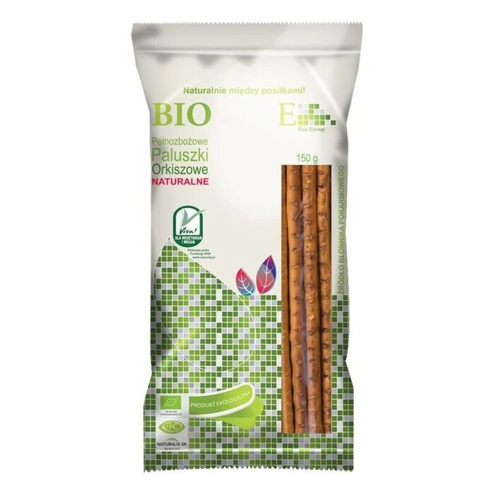 PALUSZKI ORKISZOWE PEŁNOZIARNISTE NATURALNE BIO 150 g - ENVOY - obrazek 1