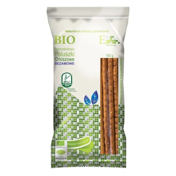 PALUSZKI ORKISZOWE PEŁNOZIARNISTE NATURALNE BIO 150 g - ENVOY - obrazek 4
