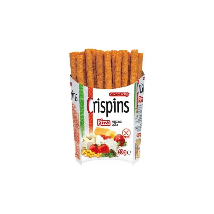 Chrupki paluszki pizza bezglutenowe 60g CRISPINS - obrazek 2