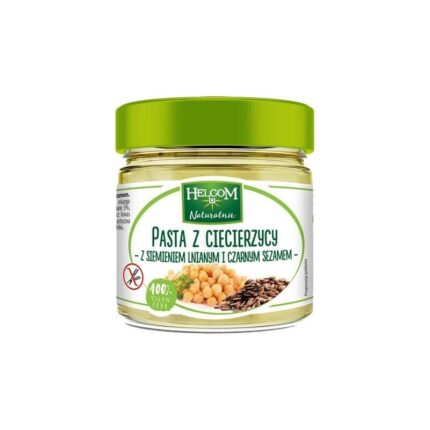 Pasta z ciecierzycy z siemieniem lnianym i czarnym sezamem 190g HELCOM