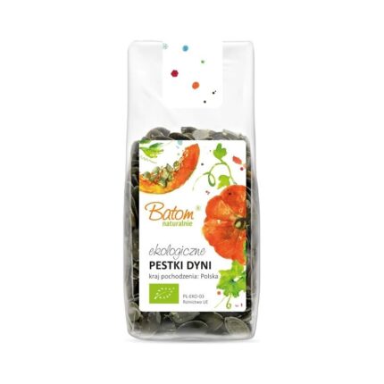 Pestki dyni ciemnozielone 125g BATOM BIO Kraj pochodzenia: Polska