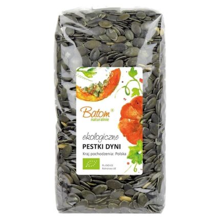 Pestki dyni ciemnozielone 1kg BATOM BIO Kraj pochodzenia: Polska