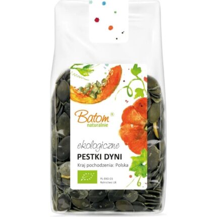Pestki dyni ciemnozielone 200g BATOM BIO Kraj pochodzenia: Polska