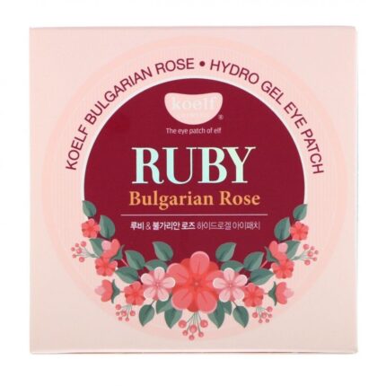 Petitfee Hydrożelowe płatki pod oczy Ruby Bulgarian Rose - 60 sztuk