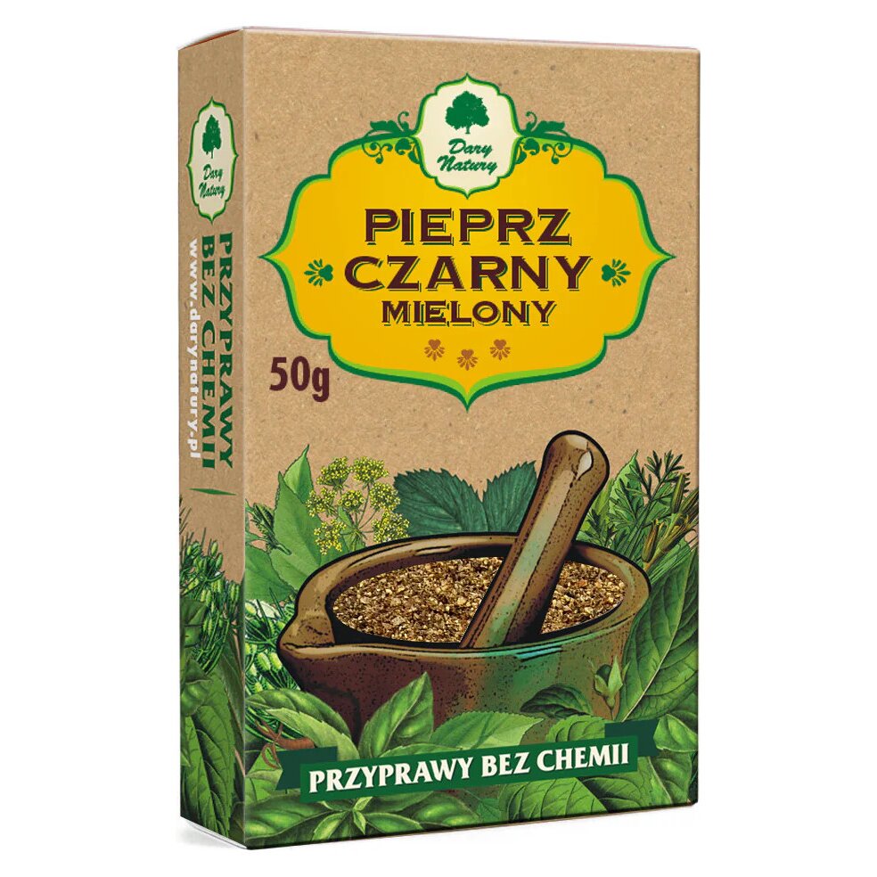 pieprz-czarny-mielony-50gdary-natury-1-1.jpg PIEPRZ CZARNY MIELONY 50 g - DARY NATURY - obrazek 2