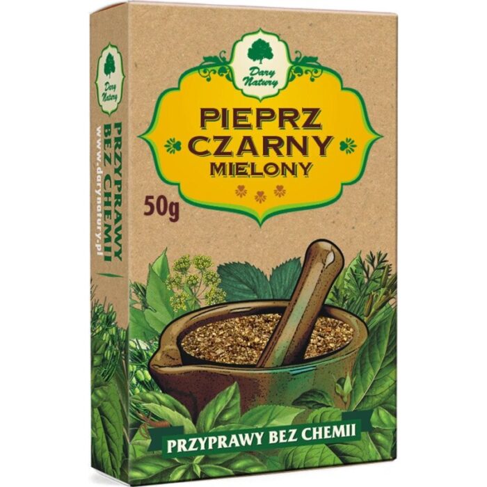 PIEPRZ CZARNY MIELONY 50 g - DARY NATURY - obrazek 1