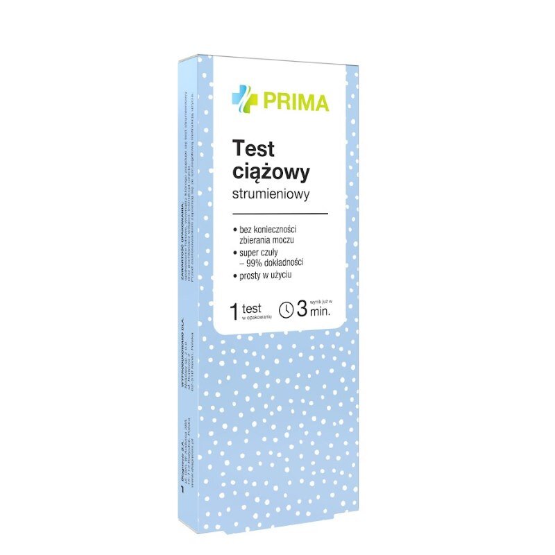 prima9106046-1-1.jpg Prima Test ciążowy strumieniowy - 1 sztuka - obrazek 1