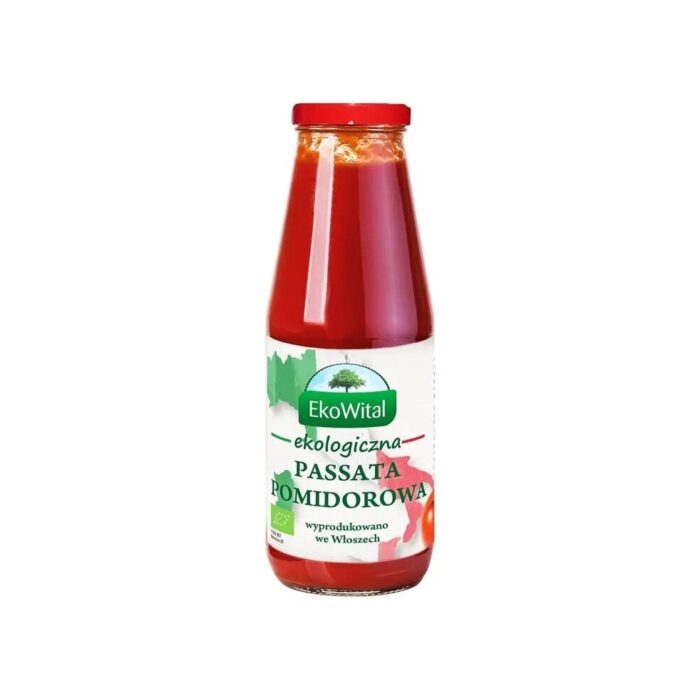 Przecier pomidorowy (passata pomidorowa) 680g EKOWITAL BIO - obrazek 2