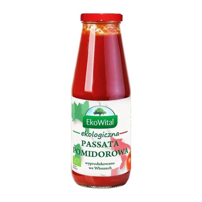 Przecier pomidorowy (passata pomidorowa) 680g EKOWITAL BIO - obrazek 1