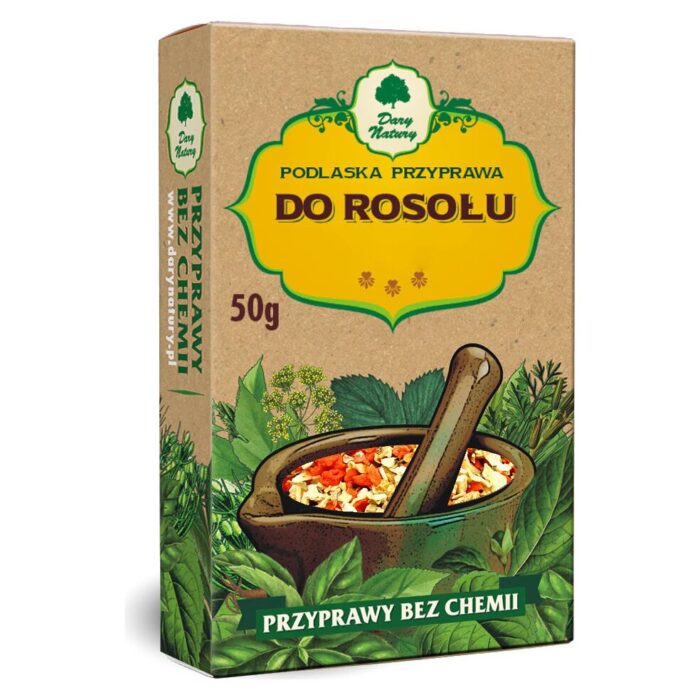 PRZYPRAWA DO ROSOŁU BEZGLUTENOWA (PODLASKA) 50 g - DARY NATURY - obrazek 2