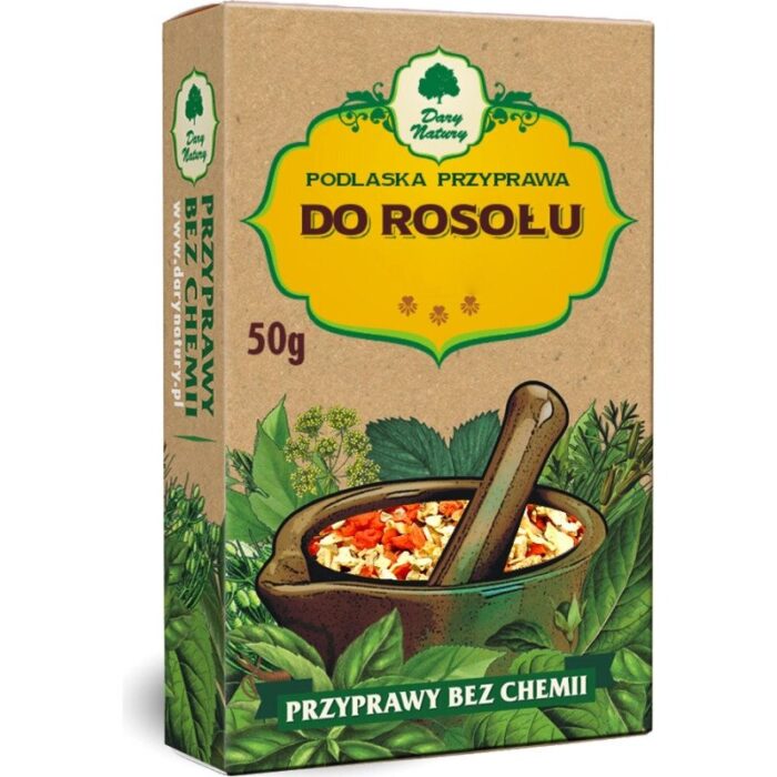 PRZYPRAWA DO ROSOŁU BEZGLUTENOWA (PODLASKA) 50 g - DARY NATURY - obrazek 1