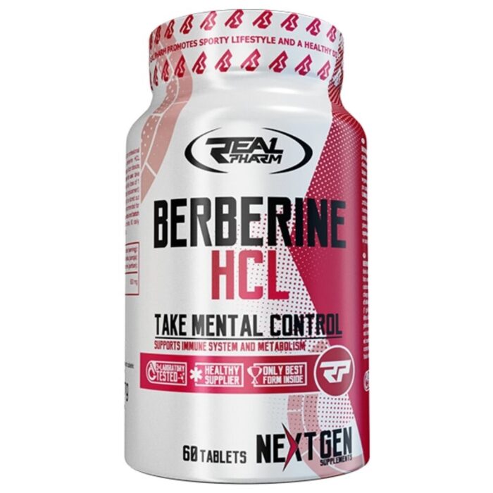 Real Pharm Berberyna HCL 500 mg - 60 tabletek - obrazek 1