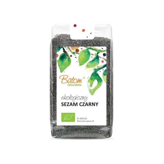 Sezam czarny niełuskany 250g BATOM BIO - obrazek 1