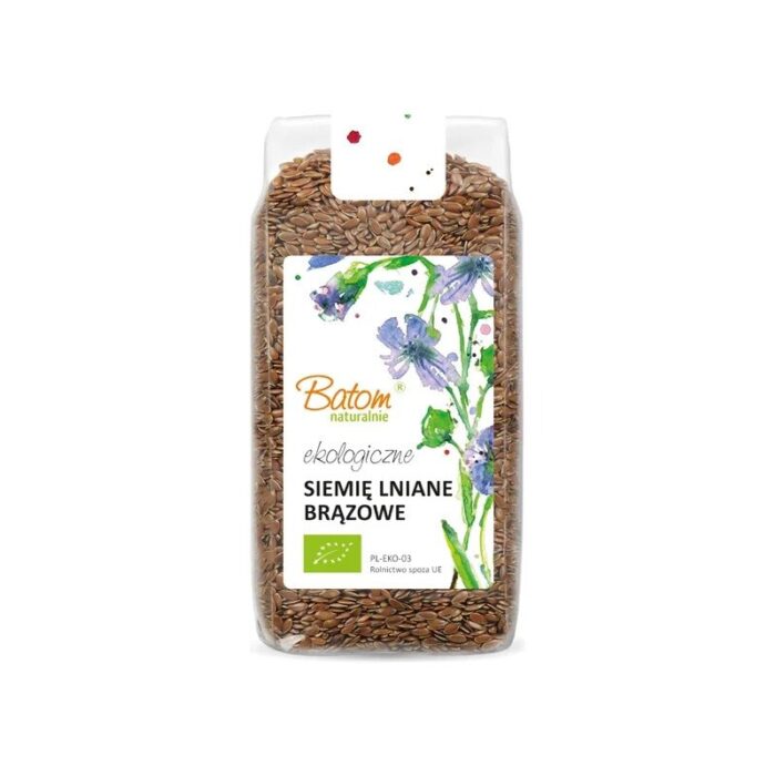 Siemię lniane brązowe 250g BATOM BIO - obrazek 1