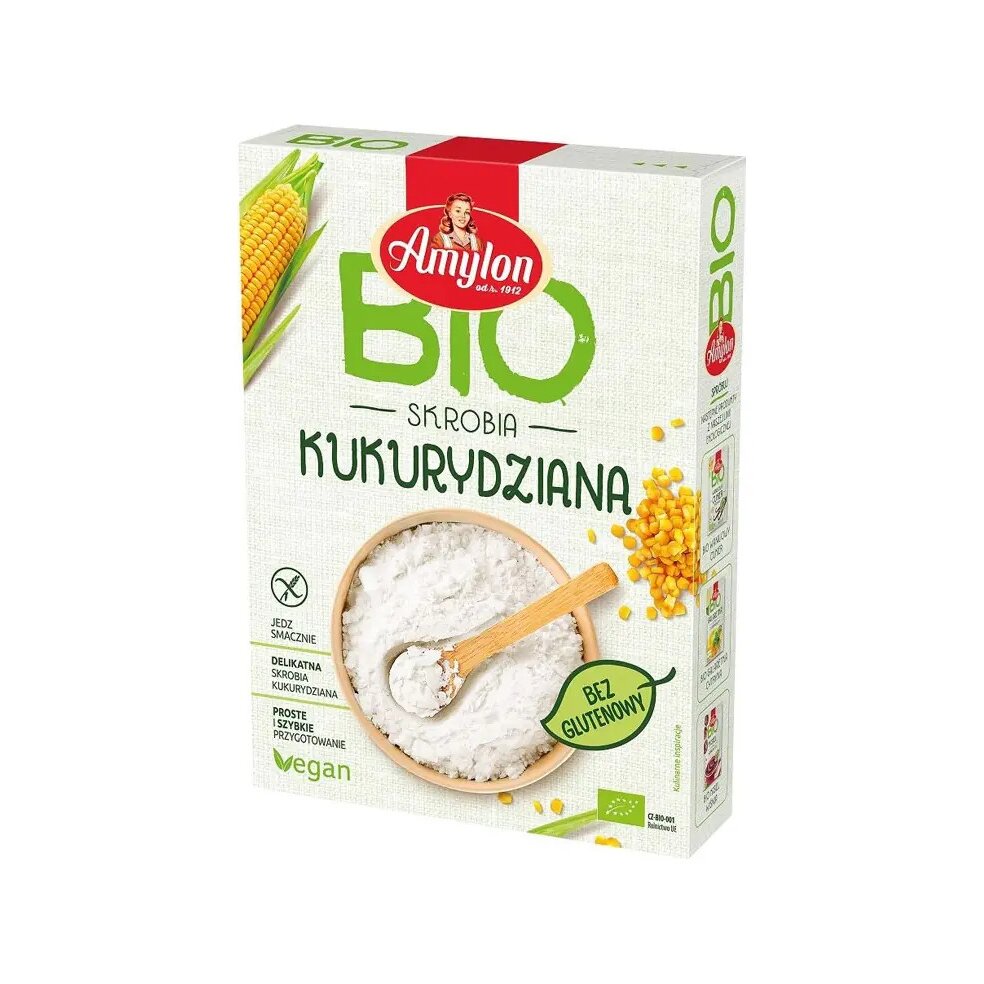 skrobia-kukurydziana-200gamylonbio-1-1.jpg SKROBIA KUKURYDZIANA BEZGLUTENOWA BIO 200 g - AMYLON - obrazek 2
