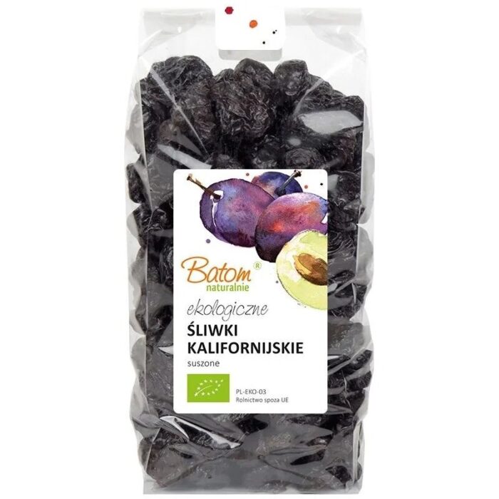 Śliwki kalifornijskie suszone bez pestek 1kg BATOM BIO - obrazek 1
