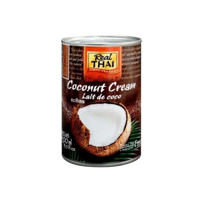 Krem / śmietanka kokosowa puszka 400ml REAL THAI - obrazek 1
