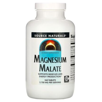 Source Naturals Jabłczan magnezu 3750 mg - 360 tabletek