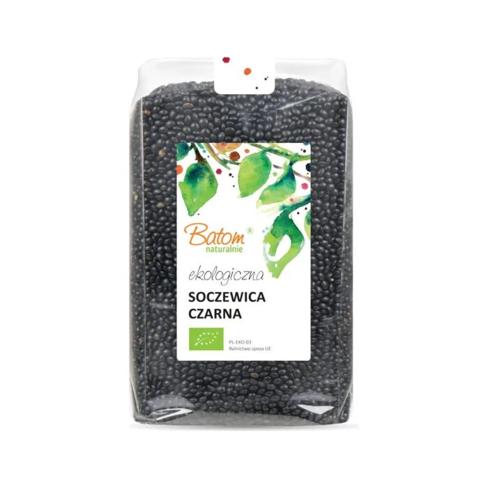Soczewica czarna Beluga 1kg BATOM BIO - obrazek 2