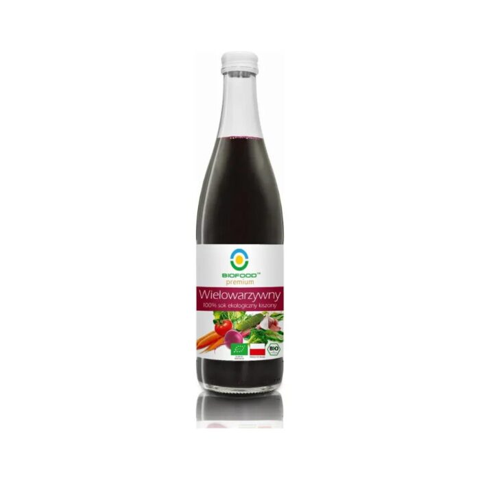 Sok wielowarzywny kiszony tłoczony NFC 500ml BIOFOOD BIO - obrazek 2