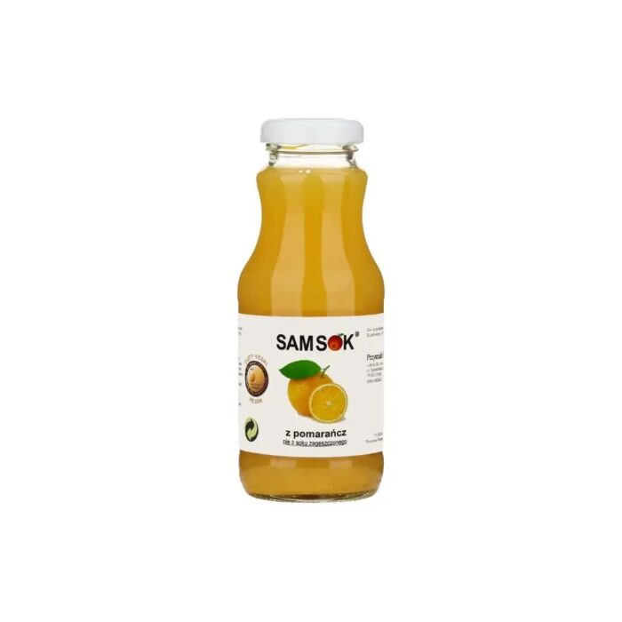 Sok pomarańczowy 250ml SAM SOK - obrazek 2